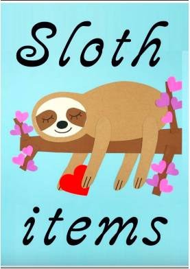 Catalog Sloth Items Up for Grabs